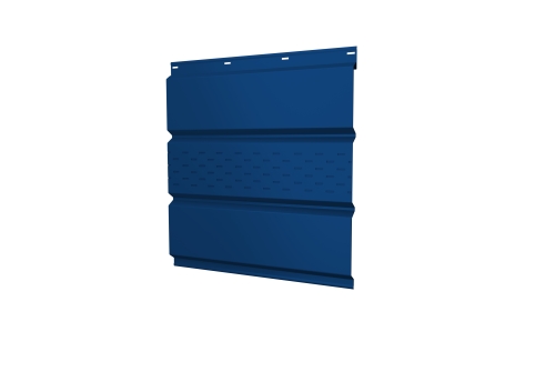 Софит металлический центральная перфорация 0,45 РЕ с пленкой RAL 5005 сигнальный синий