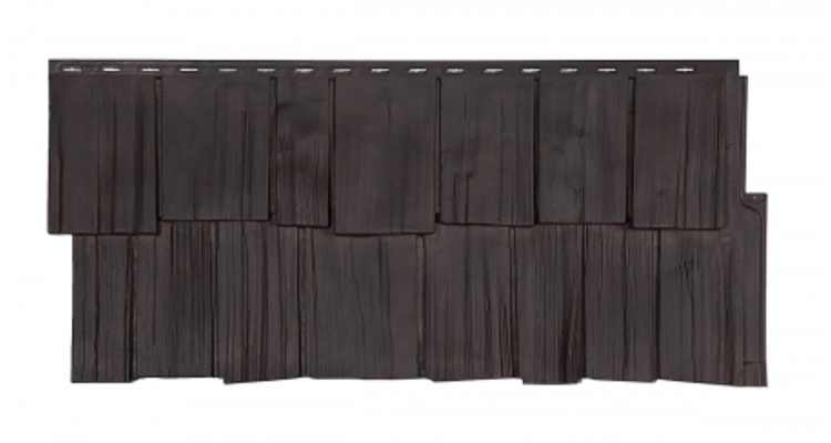 Фасадная панель Т-Сайдинг ЭКО-2 Щепа дуб Венге