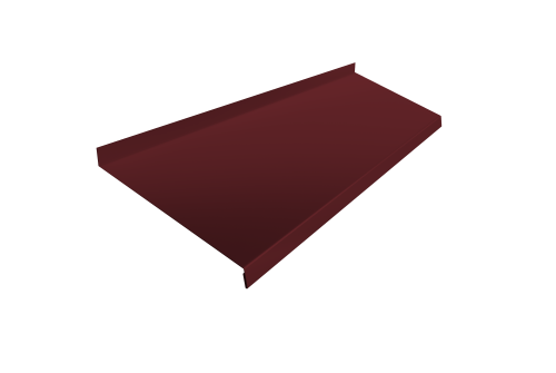 Отлив простой 250 0,45 PE с пленкой RAL 3005 красное вино (2м)