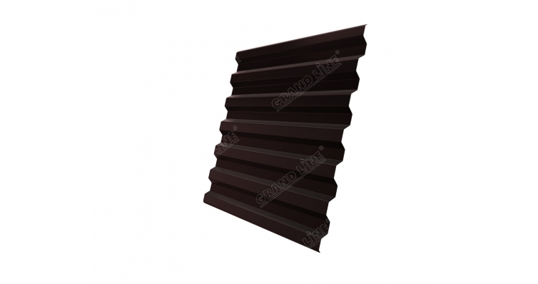 Профнастил С21 R 0,4 PE RAL 8017 шоколад