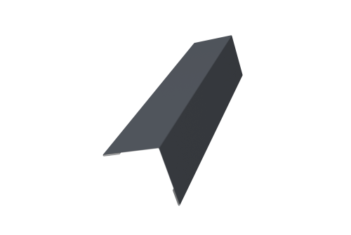 Угол внешний 50х50 0,45 PE с пленкой RAL 7024 мокрый асфальт (2м)