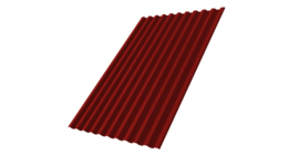 Профнастил С21 R 0,5 Satin RAL 3011 коричнево красный