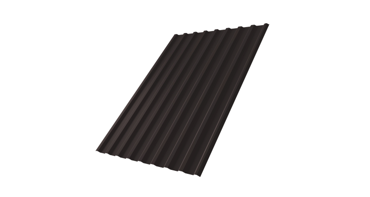 Профнастил С20R 0,5 Rooftop Бархат RAL 9005 черный