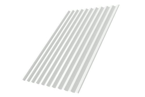 Профнастил С21R 0,7 PE RAL 9003 сигнальный белый