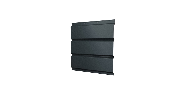 Софит металлический без перфорации 0,5 Satin с пленкой RAL 7016 антрацитово-серый