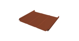 Кликфальц Pro Line Grand Line 0,45 PE с пленкой на замках RAL 8004 терракота