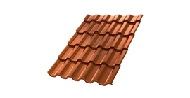 Металлочерепица Металл Профиль Трамонтана ML покрытие AGNETA 20 Copper медный 0.5 мм