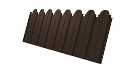 Профнастил С10B фигурный 0.5 Satin RAL 8017 шоколад