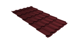 Металлочерепица квинта плюс 0,45 Drap TX RAL 3005 красное вино
