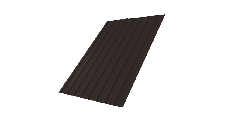 Профнастил С10A 0,5 Satin Matt TX RR 32 темно-коричневый