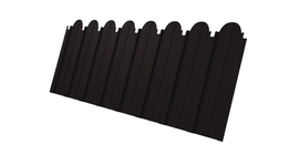 Профнастил C10A фигурный 0.5 Satin Matt TX RAL 9005 черный