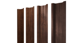 Штакетник П-образный В с прямым резом 0,45 Print Premium Cherry Wood Fresh TwinColor