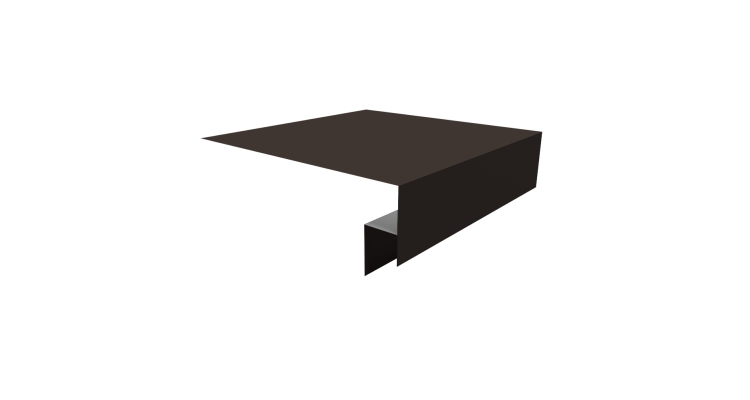 Планка околооконная сложная Блок-хаус new 200х50х27 0,45 Drap TR RR 32 темно-коричневый (3м)