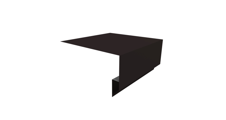 Планка околооконная сложная Блок-хаус new 200х75х27 0,5 Drap TX RAL 9005 черный (2м)