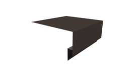 Планка околооконная сложная Блок-хаус new 250х75х27 0,5 Satin Matt RR 32 темно-коричневый (2м)