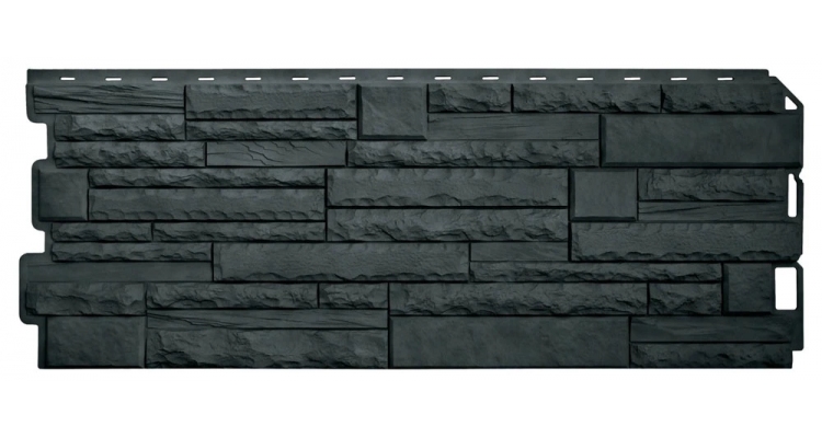 Панель Камень скалистый (графит) ЭКО АП 1,10*0,43 (уп-ка 10 шт.)