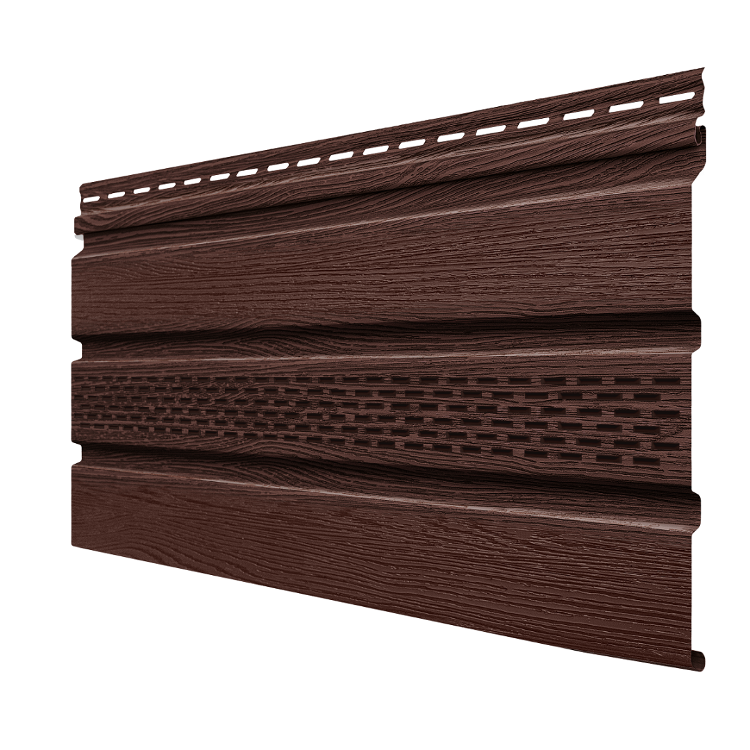 Софит частично перфорированный Технониколь Фактур Орех 3 м