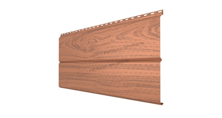 Софит Металл Профиль перфор. Lбрус-XL-14х335 (ECOSTEEL_T-01-Кедр-0.5)
