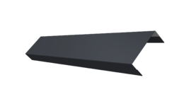 Ламель лицевая 50 забора жалюзи Texas 0.5 PurPro Matt 275 с пленкой RAL 7024 мокрый асфальт