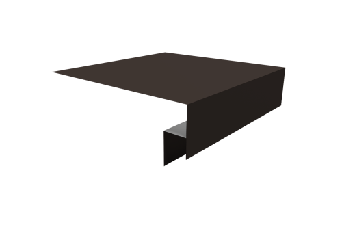 Планка околооконная сложная Экобрус Grand Line 250х50х25 0,45 PE с пленкой RR 32 темно-коричневый (3м)