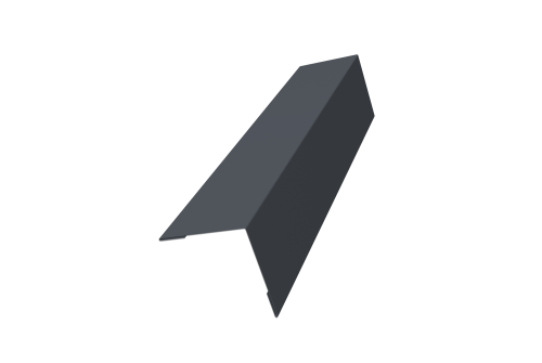 Угол внешний 50х50 0,45 Drap TwinColor RAL 7024 мокрый асфальт (2м)