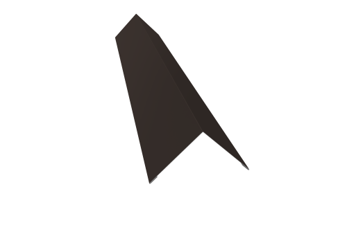 Угол внешний 110х110 0,5 Satin с пленкой RR 32 темно-коричневый (2м)