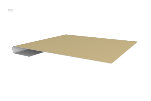 Планка завершающая 0,45 PE с пленкой RAL 1014 слоновая кость (2м)