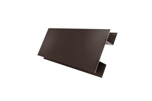 Планка H-образная стыковочная сложная 0,5 Satin с пленкой RAL 8017 шоколад (2м)