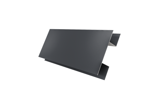 Планка H-образная стыковочная сложная 0,5 Drap TX RAL 7024 мокрый асфальт (3м)