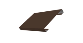 Ламель лицевая 150 забора жалюзи Texas стартовая/финишная для калиток и ворот 0.45 PE с пленкой RAL 8017 шоколад