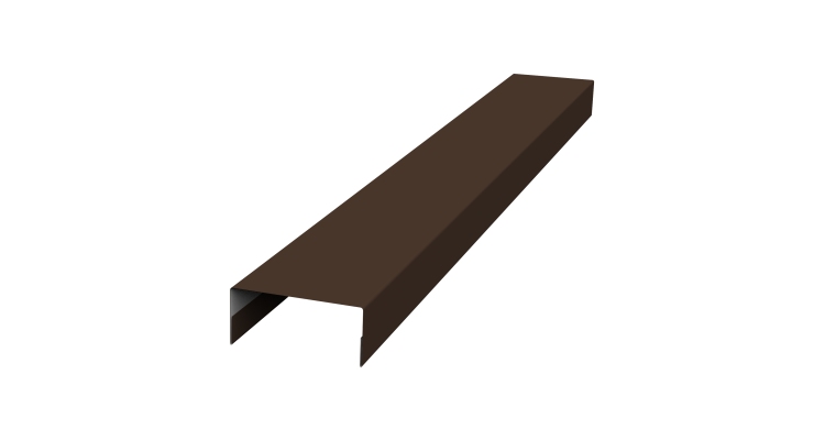 Крышка 30х15 жалюзи Texas 0,5 Satin RAL 8017 шоколад (2м)