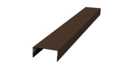 Крышка 30х15 жалюзи Texas 0,5 Drap RAL 8017 шоколад (2,5м)