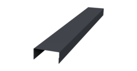 Крышка 45х20 жалюзи Texas 0,45 Drap RAL 7024 мокрый асфальт (2,5м)