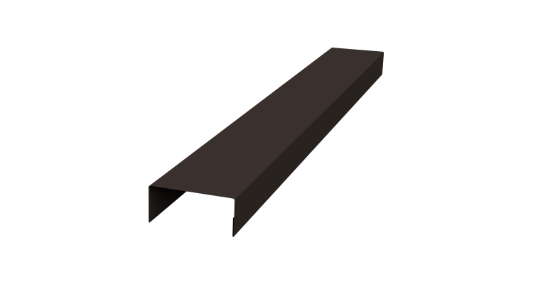 Крышка 45х20 жалюзи Texas 0,45 PE-Double RR 32 темно-коричневый (2м)