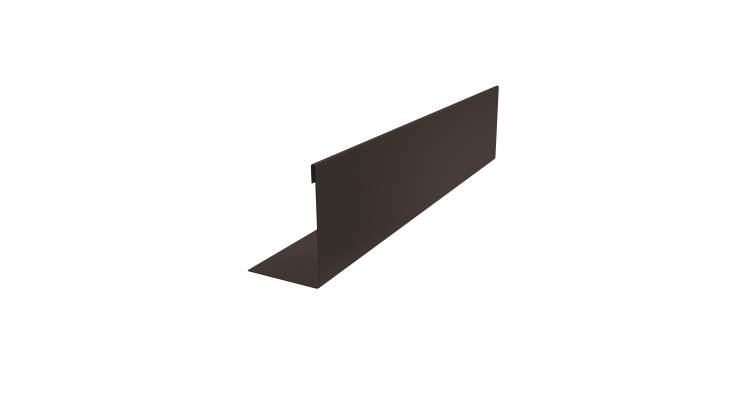 Нащельник 125 Texas 25х35 0,45 PE-Double RR 32 темно-коричневый (L2,0)