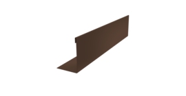 Нащельник 125 Texas 25х35 0,5 Velur X RAL 8017 шоколад (L2,0)