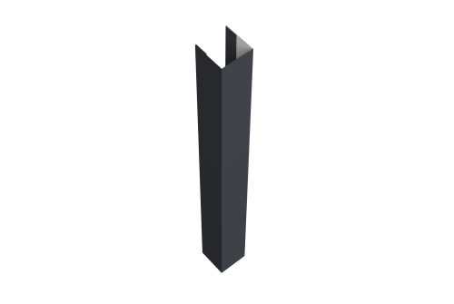 Стойка жалюзи Texas 0,5 Drap TX RAL 7024 мокрый асфальт (1,8м)