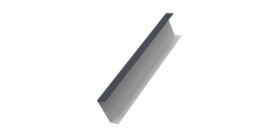 Декоративная накладка на столб универсальная 60х60 для забора жалюзи 0,5 Rooftop Бархат RAL 7024 мокрый асфальт (3м)