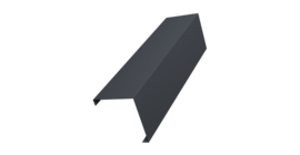 Декоративная накладка на столб универсальная угловая 60х60 для забора жалюзи 0,45 Drap TwinColor RAL 7024 мокрый асфальт (1,8м)