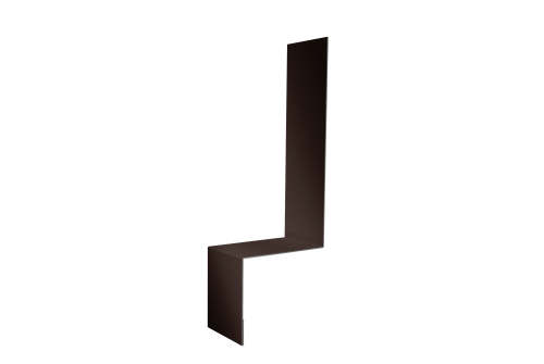 Планка примыкание боковое фальц Grand Line 0,5 Drap TX RAL 8017 шоколад (3м)