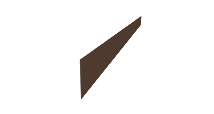 Ламель забора жалюзи Palermo 0,45 Drap TwinColor RAL 8017 шоколад