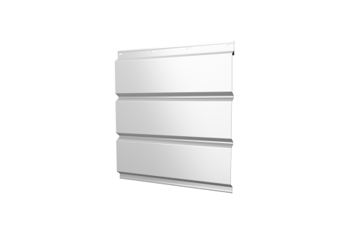 Софит металлический без перфорации 0,5 Satin с пленкой RAL 9003 сигнальный белый