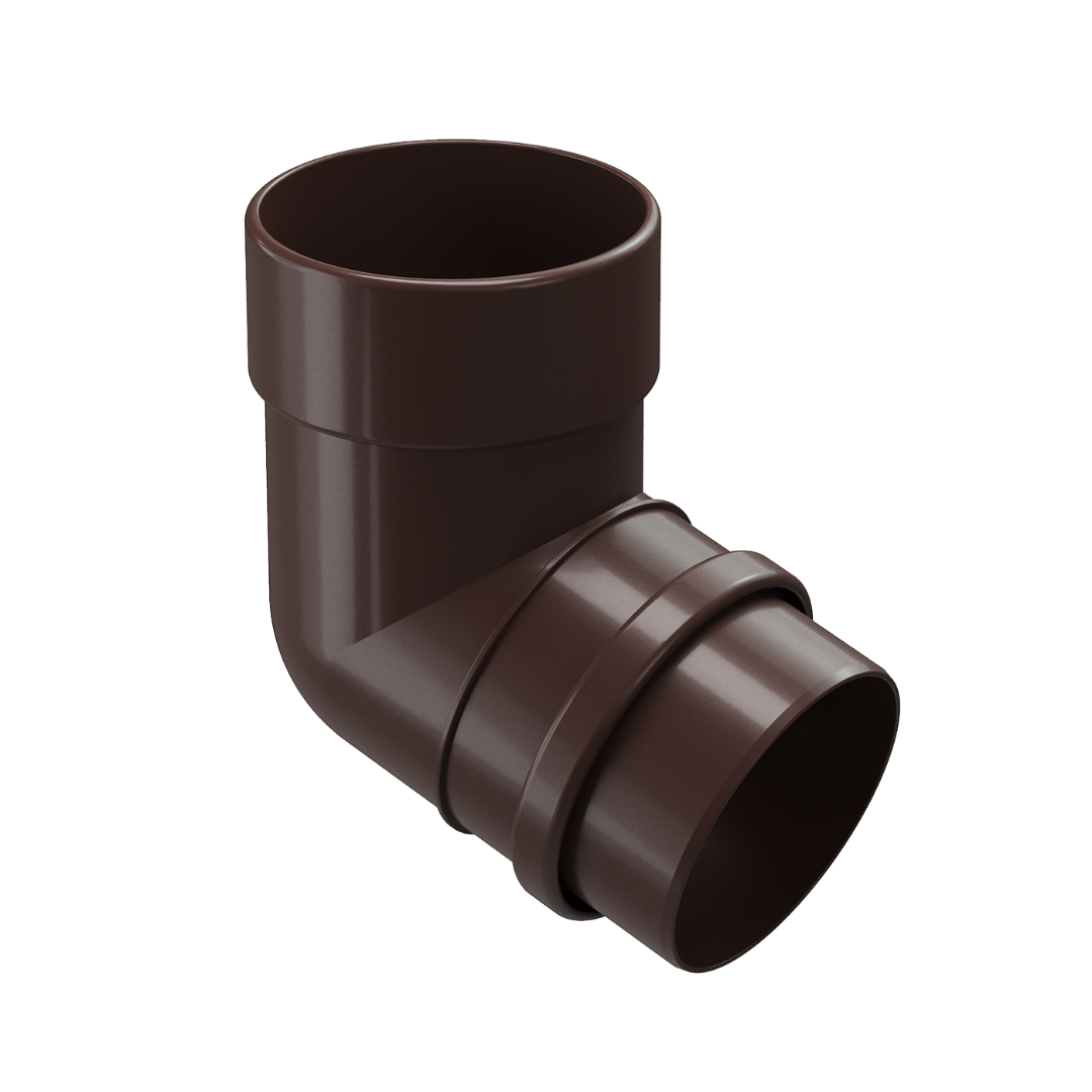 Колено 72˚ для водосточной трубы LUX, шоколад