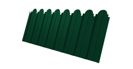 Профнастил С10A фигурный 0,5 Satin RAL 6005 зеленый мох